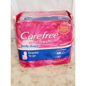 Carefree Body Shape‎ Panty Liners Regular Acti-Fresh Unscented 20 Count